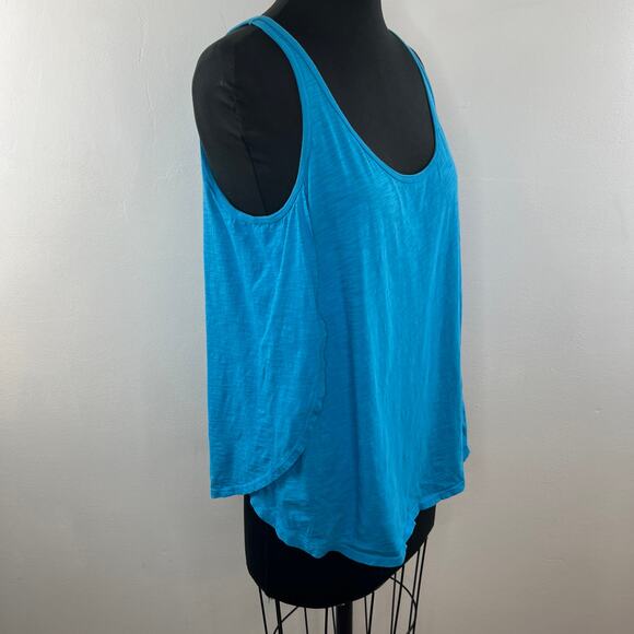 C&C California Blue Cotton Flowy Classic Layering Tank Top Size Large L - Picture 4 of 10